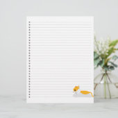 Kitty Cat Lined Letterhead (Staand voorkant)