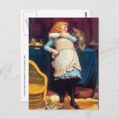 Kitty Cat Love -  kunst Briefkaart (Voorkant / Achterkant)