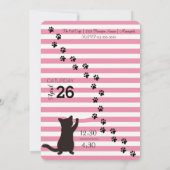 Kitty Cat Party Anniversaire Invitation (Dos)