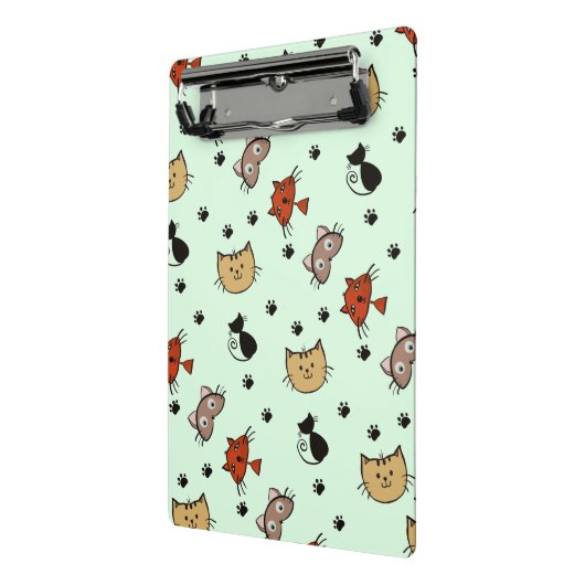 Kitty Cat Pattern Mini Klembord (Angled2)