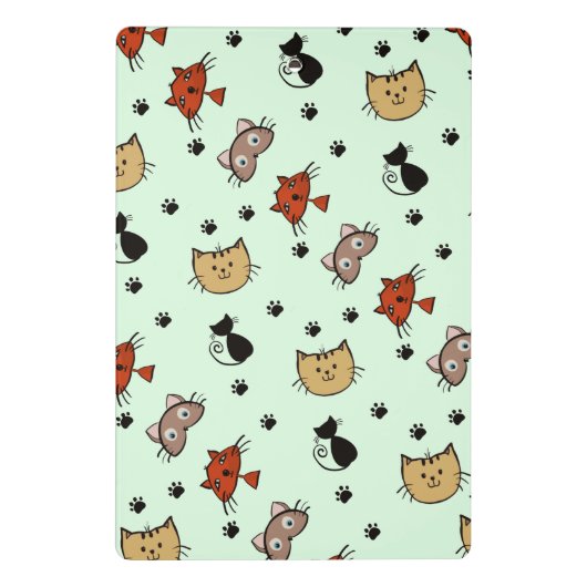 Kitty Cat Pattern Mini Klembord (Achterkant)