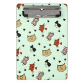 Kitty Cat Pattern Mini Klembord (Voorkant)