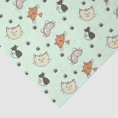 Kitty Cat Pattern Tissuepapier (Detail)