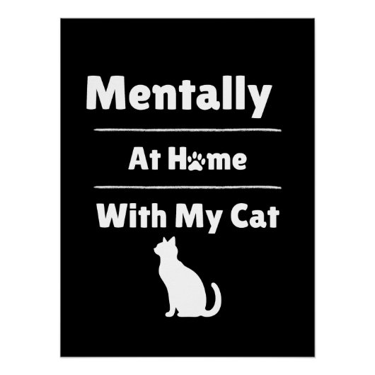 Kitty cat perfect poster (Voorkant)