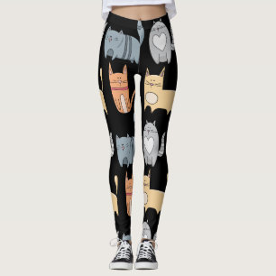 KITTY CAT PRINT YOGA PANTS LEGGINGS