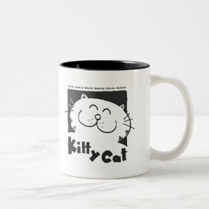 Kitty Cat - Smart Cat Tweekleurige Koffiemok