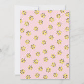 Kitty cat unicorne invitation fête d'anniversaire (Dos)