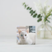 KITTY CAT VIERKANTE VISITEKAARTJE (Staand voorkant)