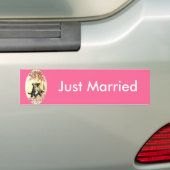 Kitty Cat Wedding Bumpersticker (Op auto)