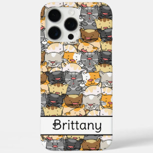 Kitty Cats gepersonaliseerd iPhone 16 Pro Max Hoesje