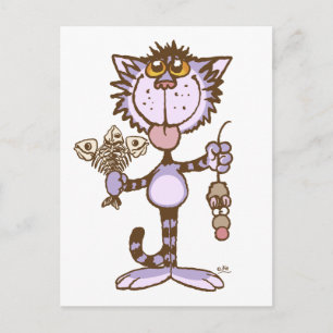 Kitty Cat's Show van Liefde briefkaart