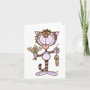 Kitty Cat's Show van liefde notecard Kaart