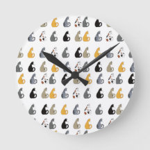 Kitty Cats Wandklok