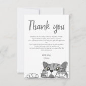 Kitty Chat Baby shower Genre Neutre Merci (Devant)