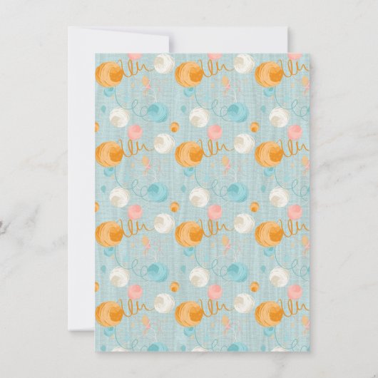 Kitty Chat chaton et Momma Baby shower Invitations (Dos)