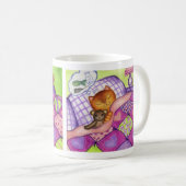 Kitty Chat Teddy Bear Quilg Mug (Devant droit)