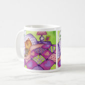 Kitty Chat Teddy Bear Quilg Mug (Devant gauche)