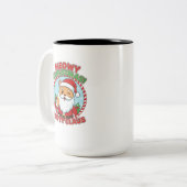Kitty Claus, 15 oz Two-Tone Coffee Mug (Devant gauche)