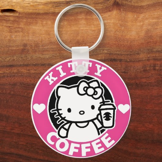 Kitty Coffee Logo Sleutelhanger (Voorkant)