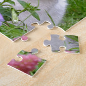 Kitty dans le puzzle Petunias (Côté)