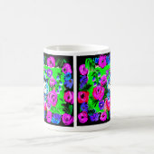 Kitty dans un panier Mug rétro (Centre)