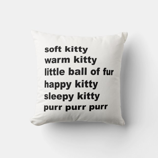 Kitty doux. Coussin (Recto)