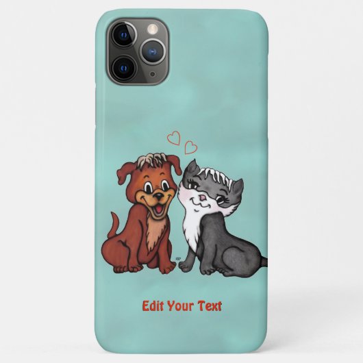Kitty en Puppy, Bewerk uw tekst Case-Mate iPhone Case (Achterkant)