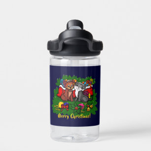 Kitty en Puppy, Prettig Kerstfeest Waterfles
