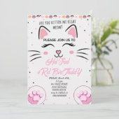 Kitty et amis Invitation d'anniversaire, P imprima (Debout devant)