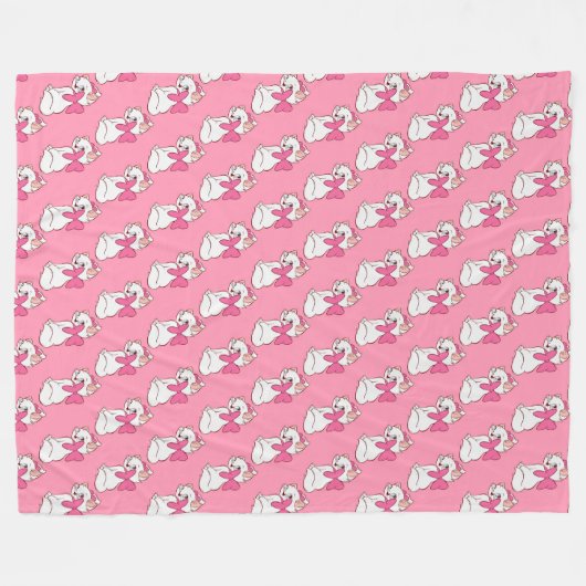 Kitty Fleece Blanket Deken (Voorkant (Horizontaal))