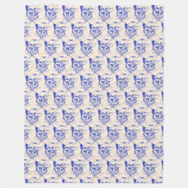 Kitty Fleece Blanket Deken