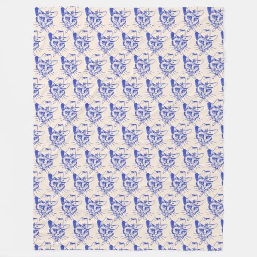 Kitty Fleece Blanket Deken (Voorkant)