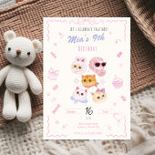 Kitty Girl Birthday Invitation 