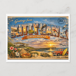 Kitty Hawk North Carolina Classic Briefkaart