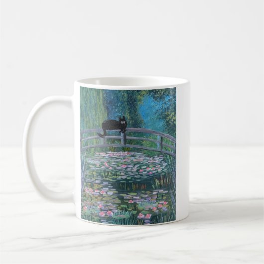 Kitty in Monet mug (Gauche)