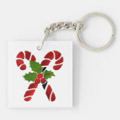 Kitty in Stocking Sleutelhanger (Achterkant)