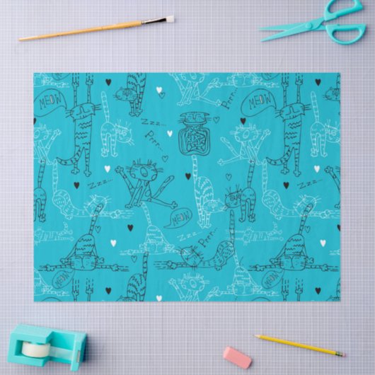 Kitty Kat Antics Tissuepapier (Craft)