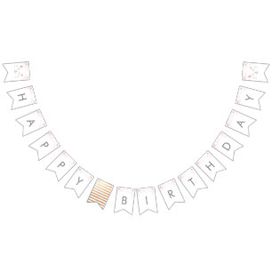 Kitty Kat Gelukkige Verjaardag Vlaggetjes