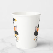 Kitty kat heks Halloween Papieren Bekers (Links)