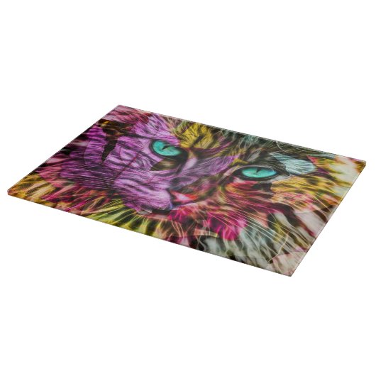 Kitty Kat Kleurrijke Artsy Design Snijplank (Hoek)