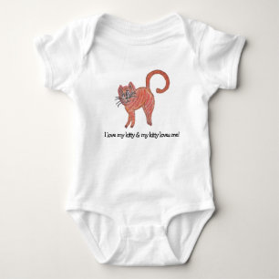 Kitty Kat Liefde Nieuwe Baby Shower Peuter Kind Ki Romper