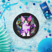 Kitty Kat Psychisch Esthetisch Karakter Papieren Bordje (Feest)