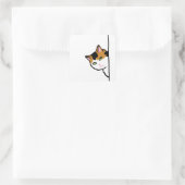 Kitty Kat Vierkante Sticker (Tas)