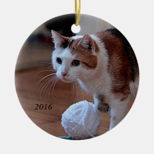 Kitty Keramisch Ornament (Voorkant)