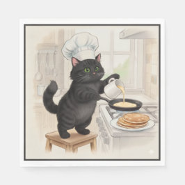 KItty Kichen Zwarte Kat, servetten