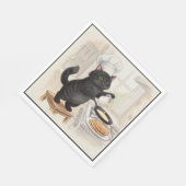 KItty Kichen Zwarte Kat, servetten (Hoek)