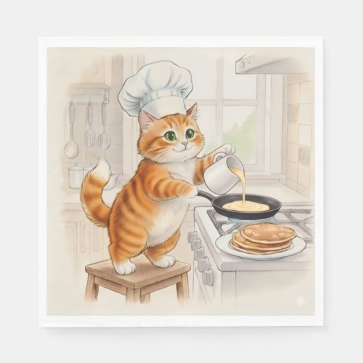 Kitty Kitchen, Napkins Servet (Voorkant)
