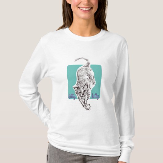 Kitty-Kitty kat T-shirt (Voorkant)