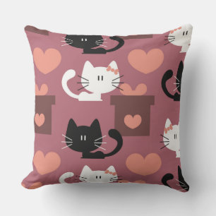 Kitty Love Coussin décoratif
