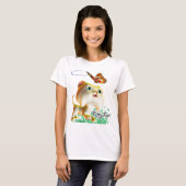 Kitty Luv et papillon - T-shirt (Devant entier)